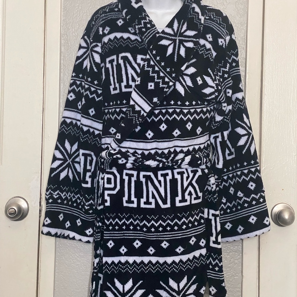 VS PINK Snowflake Robe M/L - Picture 3 of 9